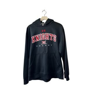 Catholic Memorial High School MA Under Armour Hockey Black Hoodie Sweatshirt Med